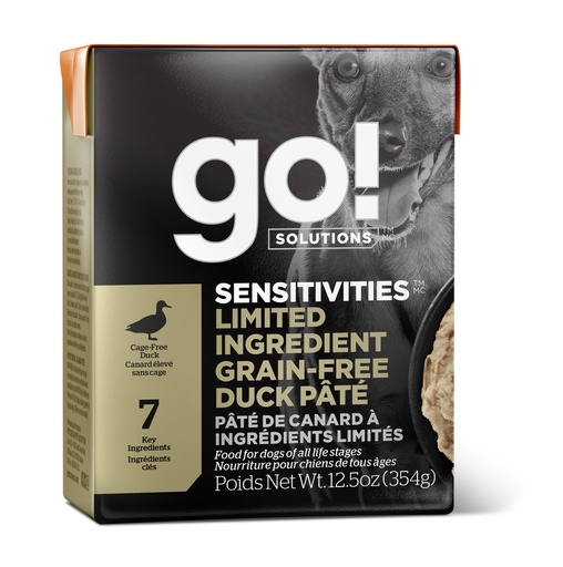 Go! Solutions Sensitivities LID Duck Pâté Grain-Free 12.5oz