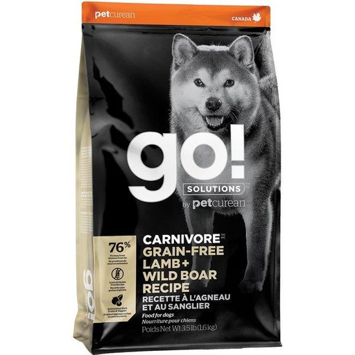 Go! Solutions Carnivore Lamb + Wild Boar Grain-Free 3.5LB
